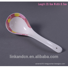 Haonai High quality Big ceramic soup spoon